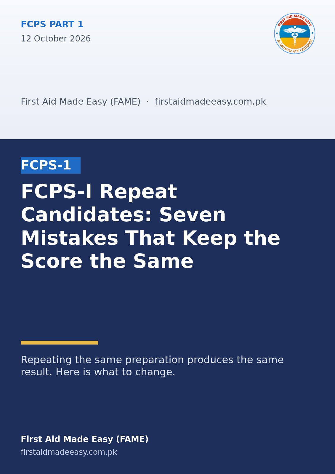 FCPS-I Repeat Candidates: Seven Mistakes That Keep the Score the Same