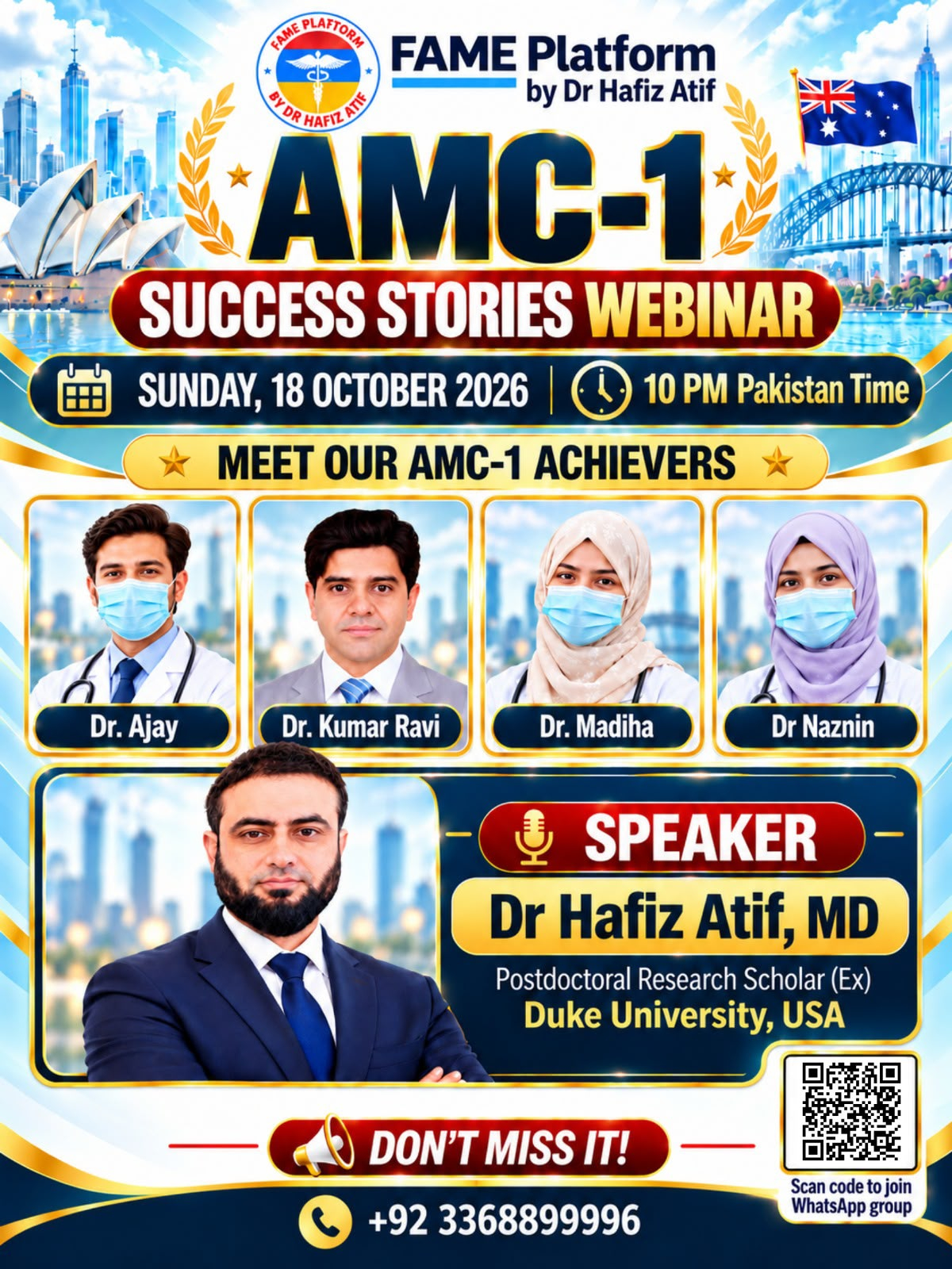 AMC-1 MADE EASY SUCCESS STORIES & GUIDELINES WEBINAR BY FAME PLATFORM